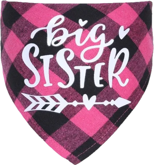 Big Sister Dog Bandana