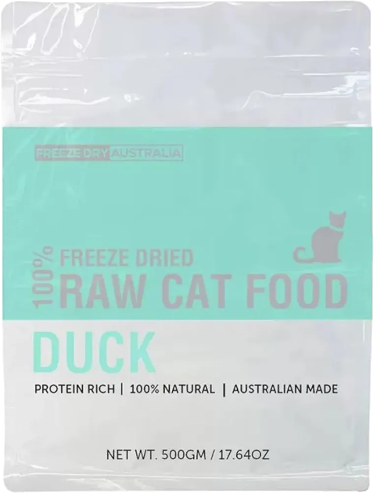 Freeze Dried Raw Cat Food: Duck